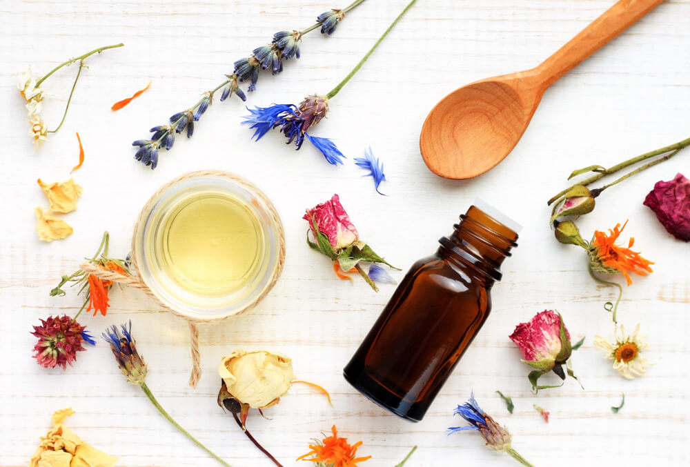 Flowers and herbs for private label essential oils