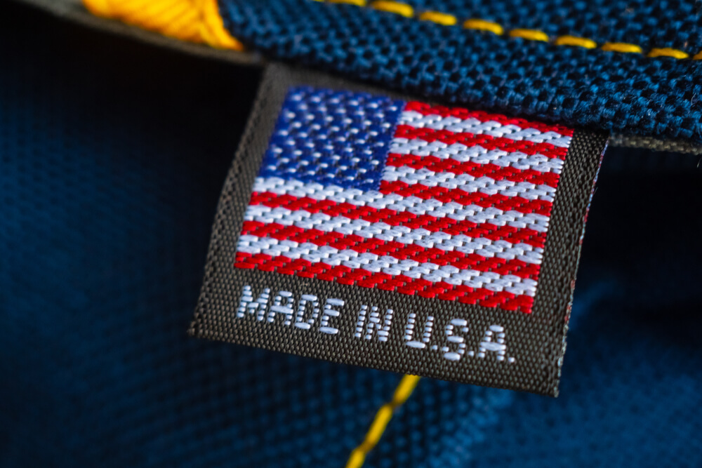 Made in USA label