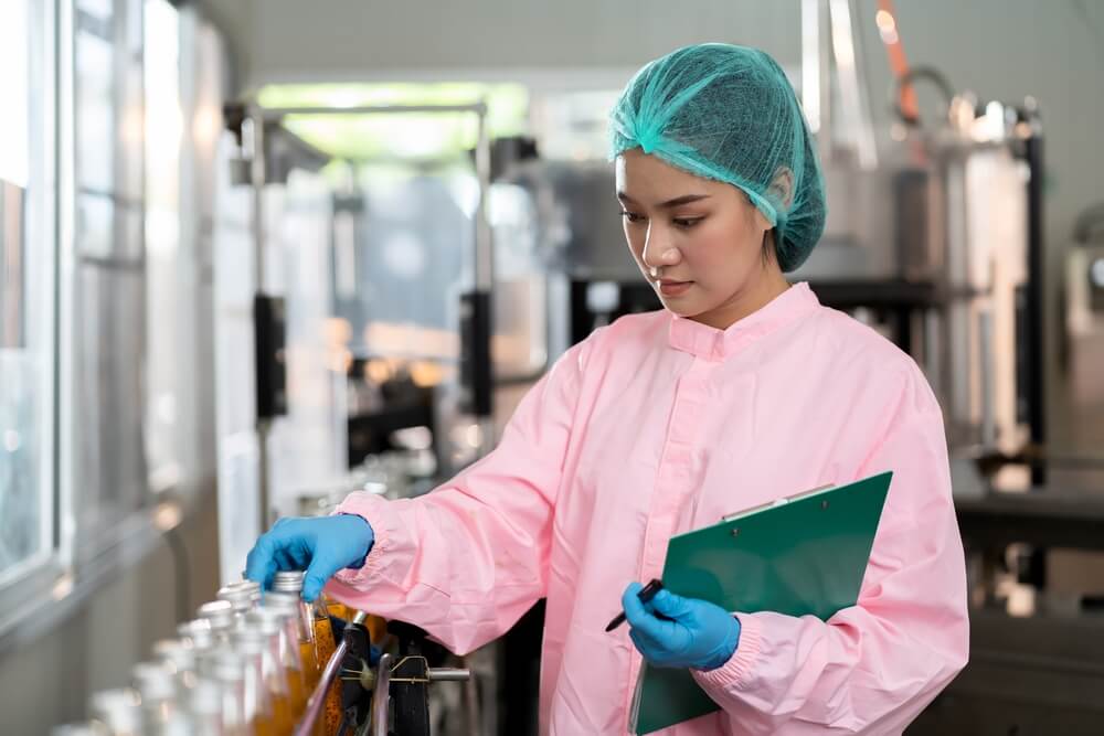 woman in lab