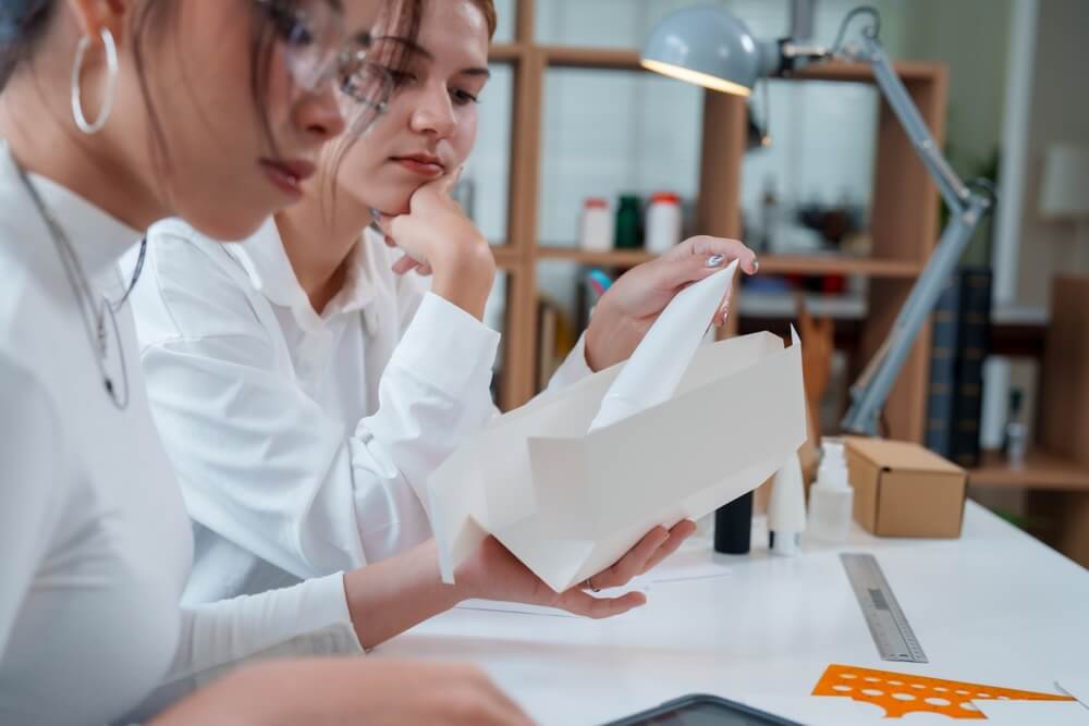 women creating products